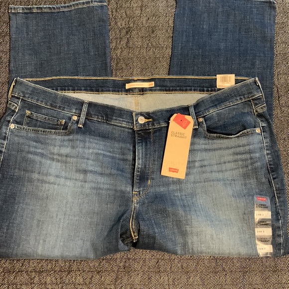 Levi’s Classic Straight Jeans Size 24W S Short - Picture 4 of 5